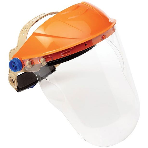 PRO VADAR BROW GUARD/VISOR WITH CHINGUARD - CLEAR (ASSEMBLED)